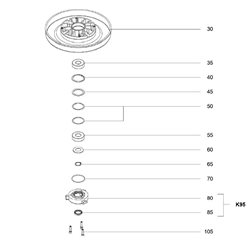 Fermeture à baïonnette avec bague d'étanchéité