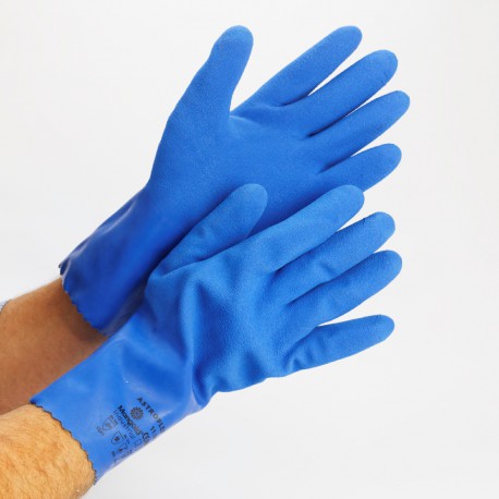 Gants 100 % latex intérieur coton